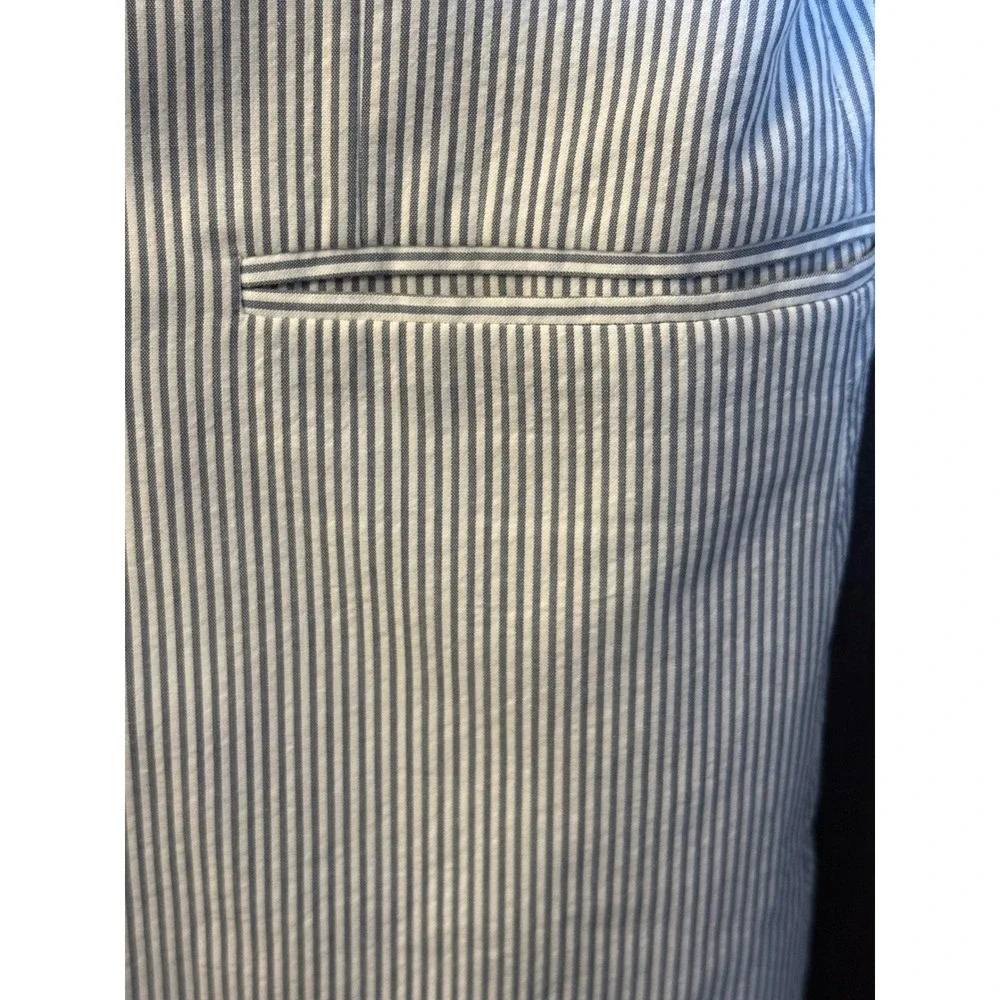 Crewcuts Boys Blue White Seersucker Striped Blazer Jacket Size 12 J.Crew‎ Preppy